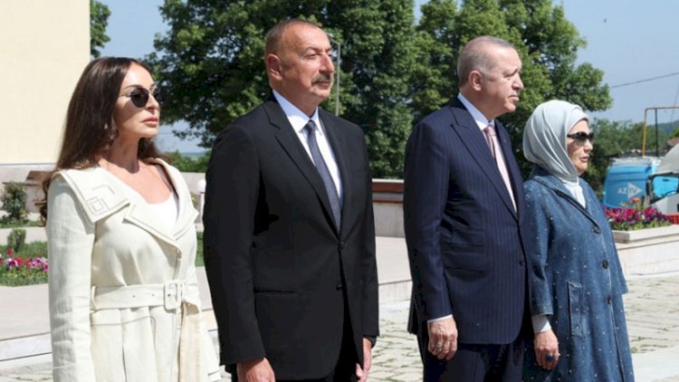    Prezidentlər Şuşada “Xan qızı” bulağında olub   