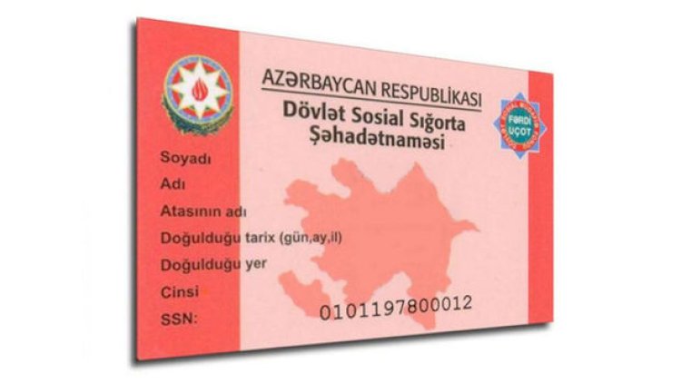    Yeni qanunlarla sosial sığorta şəhadətnaməsi ləğv olunur   