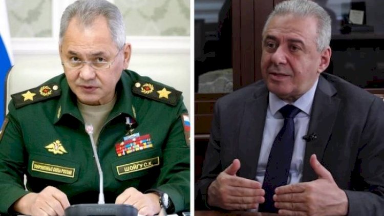    Şoyqu erməni həmkarı ilə sərhəddəki vəziyyətdən danışdı   