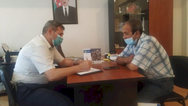    Suraxanıda şəhid ailələri və qazilərin müraciətləri diqqətlə araşdırılır   - Fotolar