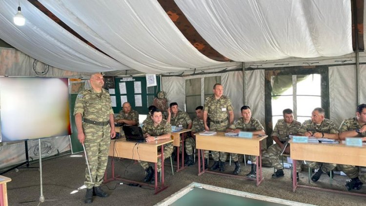    Azərbaycan Ordusunda briqada komanda-qərargah təlimi keçirilir - Fotolar   