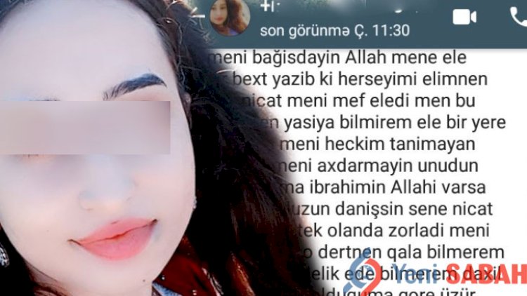    17 yaşlı gəlin Gülnayənin qardaşına son mesajı: “Bu ləkə ilə yaşaya bilmirəm” - Fotolar   