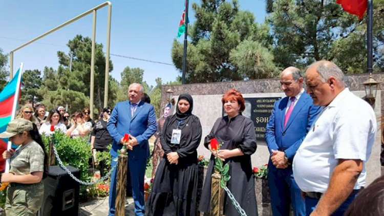    Suraxanıda şəhidin xatirəsinə bulaq inşa edildi   - Fotolar