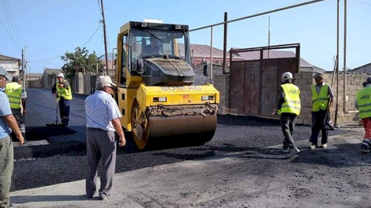    Suraxanıda abadlıq işləri davam edir: Növbəti küçə asfaltlandı   - Fotolar