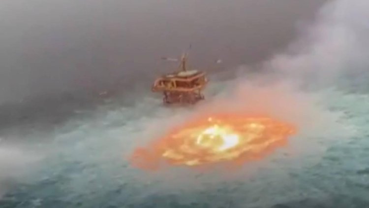    Sualtı neft kəmərində dəhşətli PARTLAYIŞ - Yanğın davam edir   
