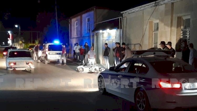    Qubada sürücü avtomobili ilə motosikletçini vuraraq hadisə yerindən qaçdı   
