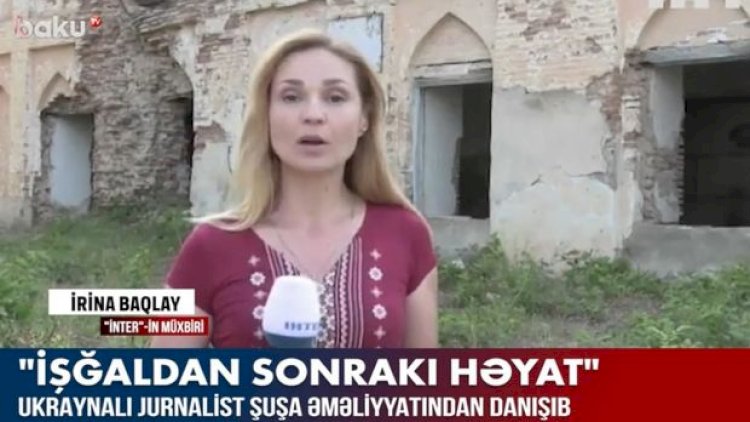    Ukraynalı jurnalist Şuşadan reportaj hazırladı - Video   
