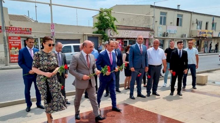    Suraxanıda 14 iyul Xatirə kompleksi ziyarət olundu   - Fotolar