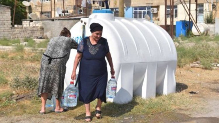    Neftçalada su qıtlığı hökm sürür   