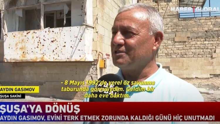    28 il sonra Şuşadakı doğma evinə qayıdan sakinin tapdığı yeganə əşya - VİDEO   