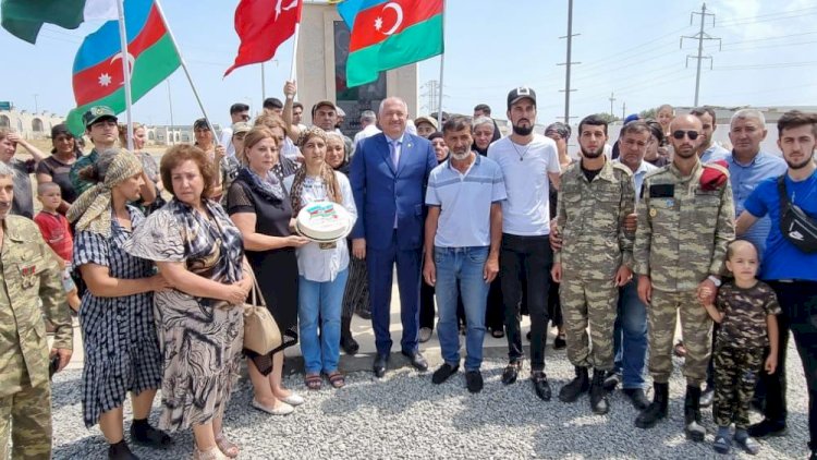    Suraxanıda şəhidin xatirəsinə bulaq istifadəyə verildi   - Fotolar