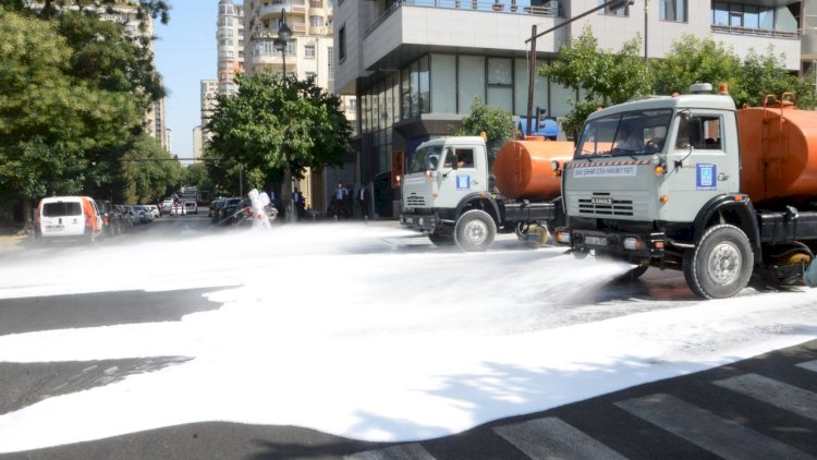   Bakıda kütləvi dezinfeksiya   