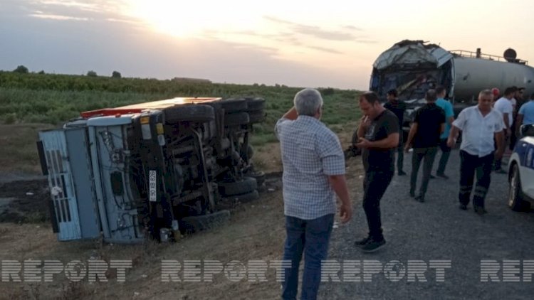    Biləsuvarda ağır QƏZA: “Man“ “KamAZ”a çırpıldı - Ölən və yaralananlar var   