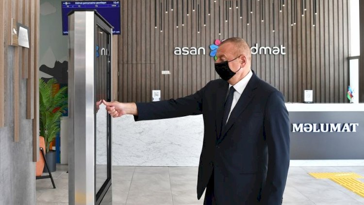    Prezident 6 saylı Bakı “ASAN xidmət” mərkəzinin açılışında   - Fotolar