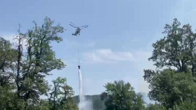    Lənkəranda DƏHŞƏTLİ YANĞIN - FHN helikopter göndərdi   