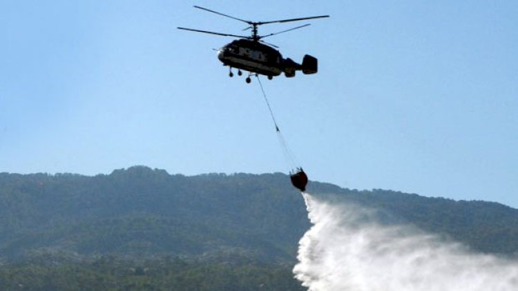    Ağsudakı yanğının söndürülməsinə helikopter cəlb olundu   