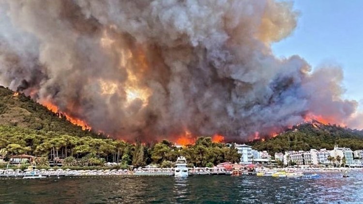    8 gün sonra Marmaris alovun cəngindən xilas oldu   