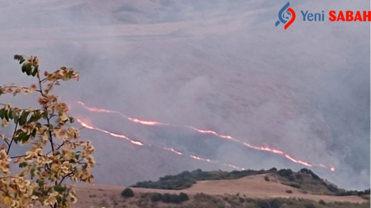    Ağsu belə yanır- Hadisə yerindən ən son   FOTOLAR