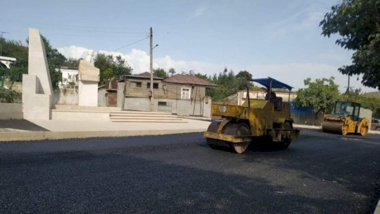    Xocavənddə faşist Njdenin abidəsi yerindədir, adını daşıyan küçə asfaltlanır... - Fotolar   