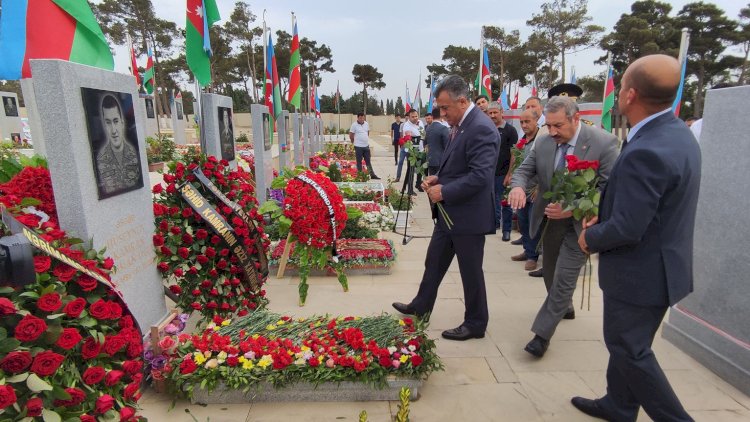    Nərimanovda Vətən Müharibəsi şəhidi Kamran Hüseynovun doğum günü qeyd olundu - Fotolar   