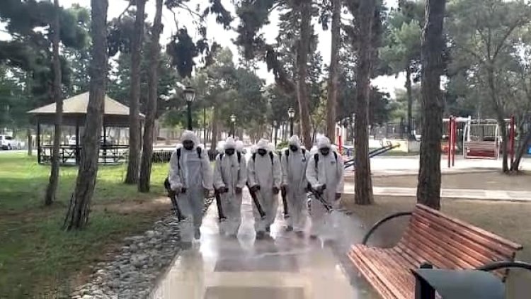    Suraxanıda genişmiqyaslı dezinfeksiya işləri aparılıb   - Fotolar