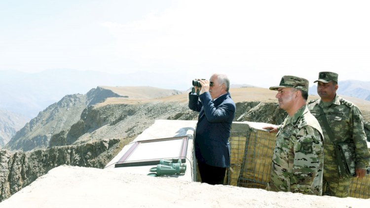   Vasif Talıbov ön xəttdə: 3700 metr hündürlük - Fotolar   