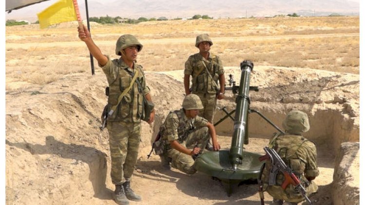    Naxçıvanda minaatan bölmələrin döyüş hazırlığı məşğələləri keçirilir - Video   