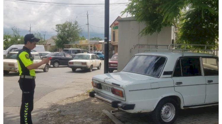    İsmayıllıda dayanma-durma qaydalarını pozan sürücülər inzibati məsuliyyətə cəlb edildi - Foto   