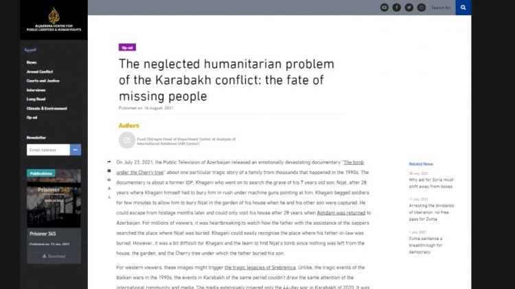    Qarabağın unudulmuş humanitar problemi   