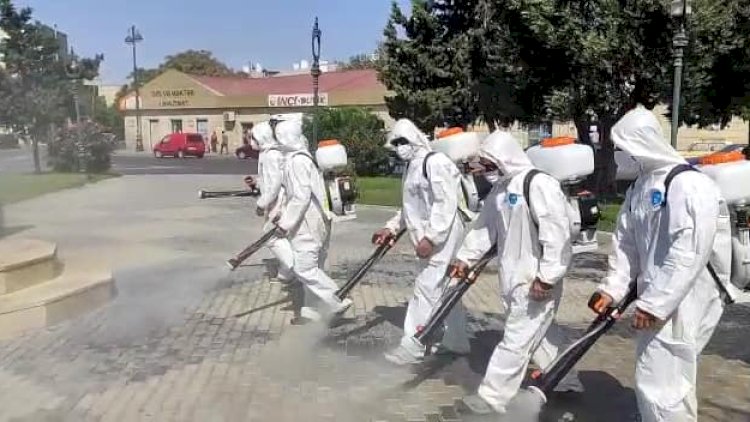    Suraxanıda genişmiqyaslı dezinfeksiya işləri aparılıb   - Fotolar