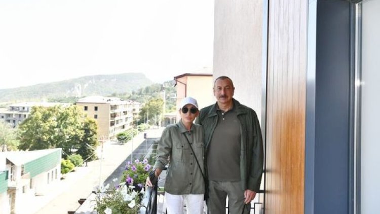    İlham Əliyev və Mehriban Əliyeva Şuşada “Qarabağ” hotelinin açılışında iştirak ediblər   - Yenilənib + Fotolar