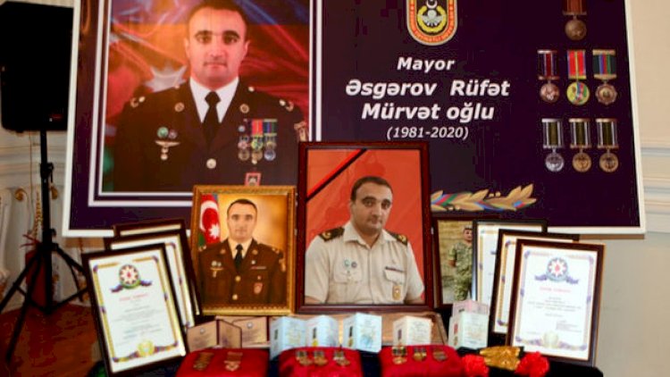    Şəhid mayor Rüfət Əsgərovun doğum günündə xatirəsi anıldı - Video   