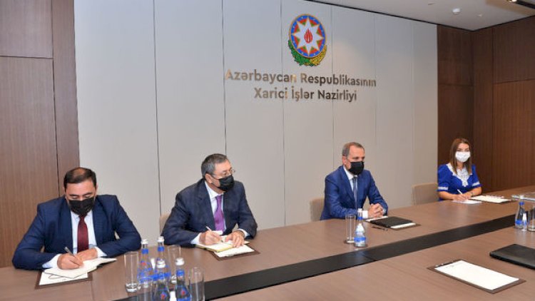    Ceyhun Bayramov İqor Xovayevi qəbul etdi - Fotolar   