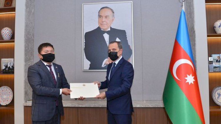   Ceyhun Bayramov Qırğızıstanın yeni səfiri ilə görüşdü - Foto   