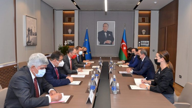    Ceyhun Bayramov Avropa İttifaqının Cənubi Qafqaz üzrə xüsusi nümayəndəsi ilə görüşdü   