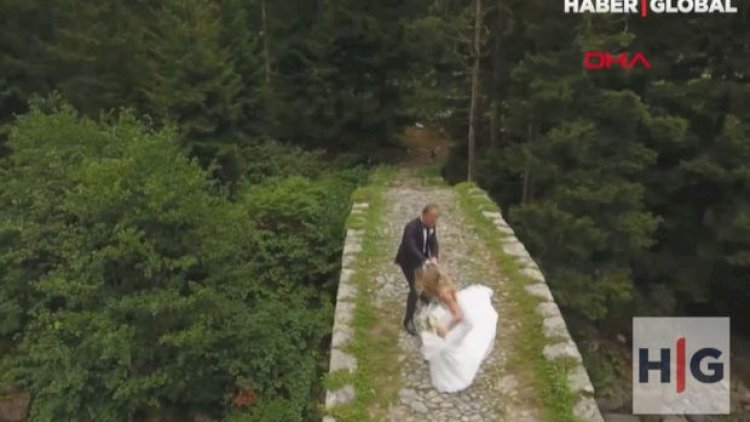    “Love story” çəkdirən cütlük çoban itinin hücumuna məruz qaldı - VİDEO   