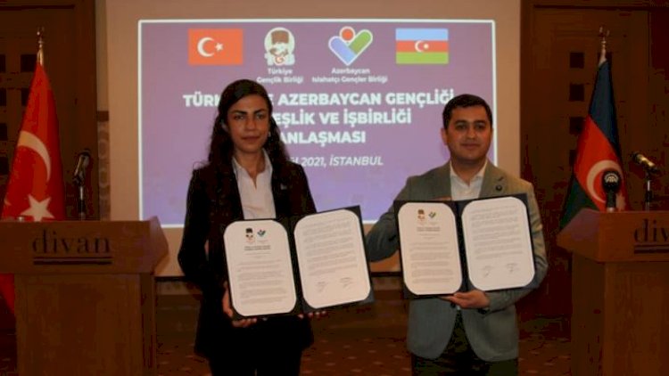    Azərbaycan və Türkiyənin gənclər təşkilatları arasında memorandum imzalandı - Fotolar   