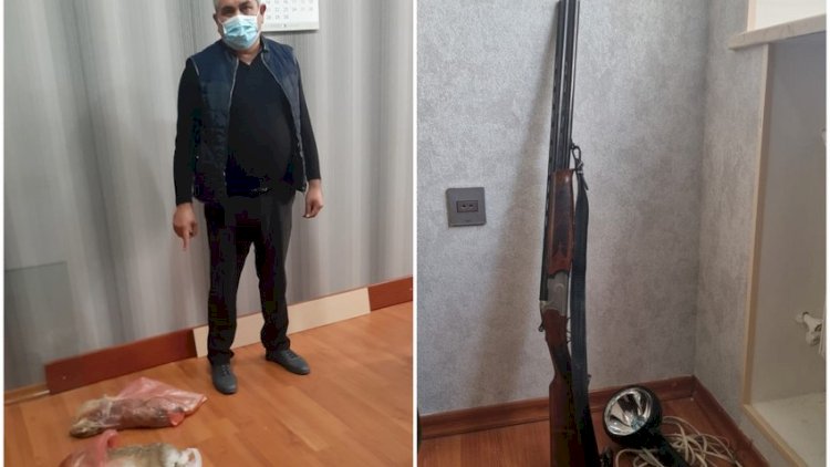    Kür sahilində dovşan ovlayan şəxs saxlanıldı   