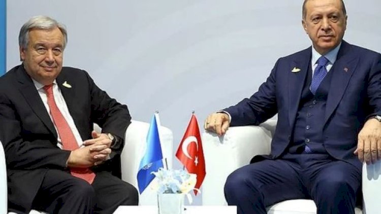    Türkiyə prezidentilə BMT Baş katibi arasında görüş keçirildi - Fotolar   