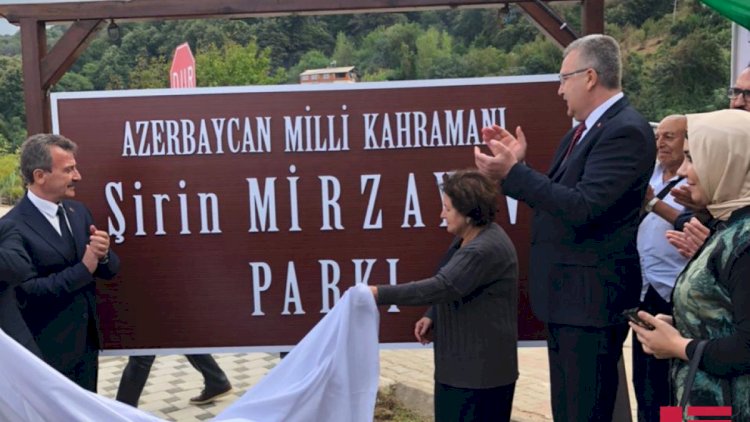    Türkiyədə Milli Qəhrəman Şirin Mirzəyevin adına parkın açılışı oldu - Fotolar   