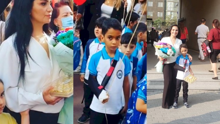   Oğlunu 1-ci sinfə yola salan müğənni:   “Hamı sevinir, mən ağlayıram“