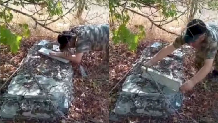    Laçın sakini illər sonra öz kəndlərində qardaşının məzarını tapdı - Video   