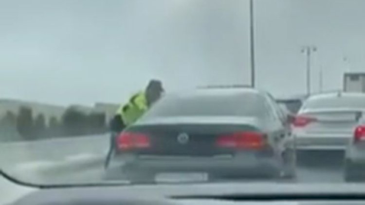    Polisin “saxla” əmrinə tabe olmayan sürücü saxlanıldı   