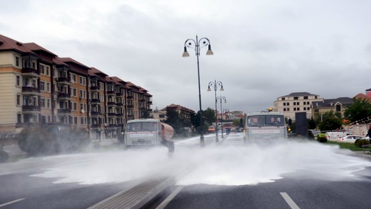    Bakıda 550 küçə dezinfeksiya edildi - Fotolar   