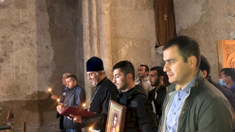    Xudavəng monastrında şəhidlərin ruhuna dualar oxundu   - Fotolar