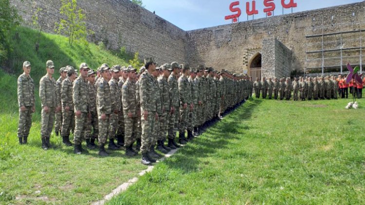    Şuşada hərbi parad keçirildi   - Video
