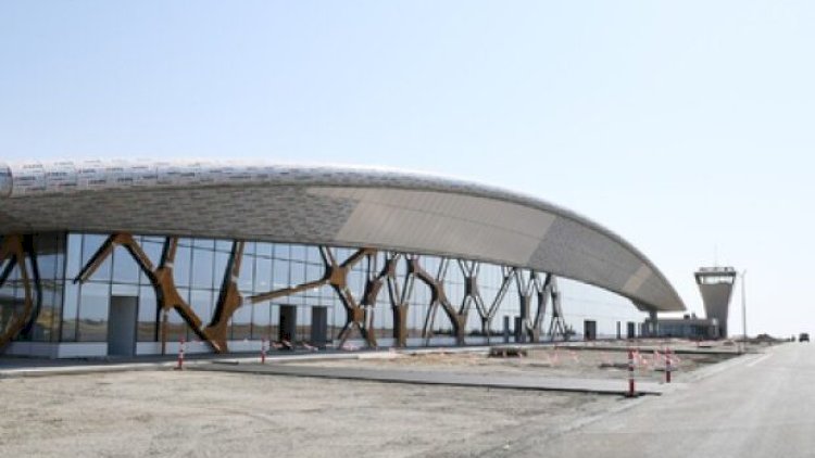    Füzuli aeroportuna ilk rəsmi səfər reysi... - Video   