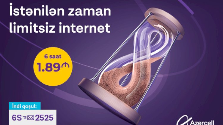    “Azercell”in yüksəksürətli mobil internetini çoxçeşidli və sərfəli internet paketləri ilə kəşf edin   