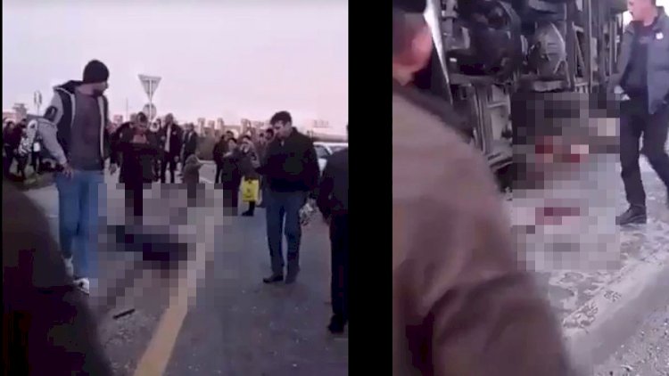    Avtobus qəzasından dəhşətli görüntülər: Ürəyi zəif olanlar baxmasın! – Video    
