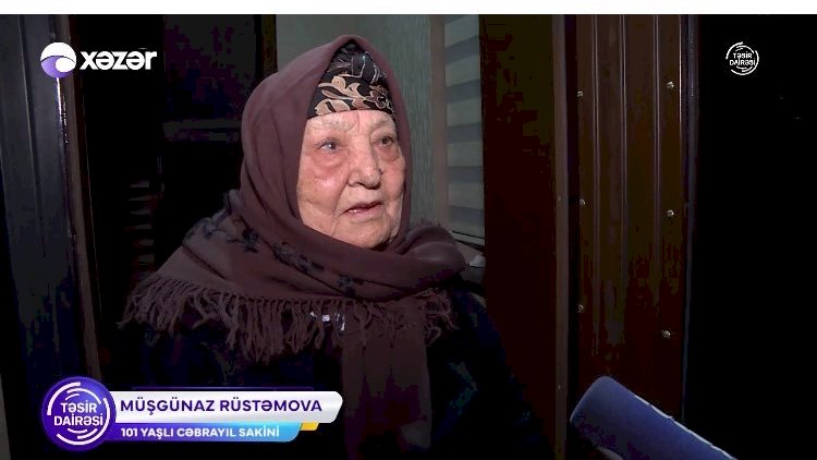    101 yaşlı Cəbrayıl sakini doğma yurdda   - Video